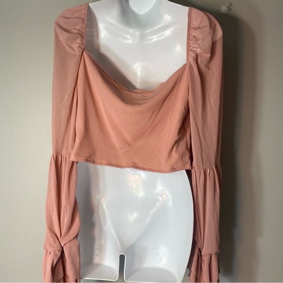 Women’s Chic Me Top Blouse Color Pink Size Large - Picture 3 of 14